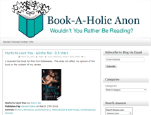 Tablet Screenshot of bookaholicanon.com